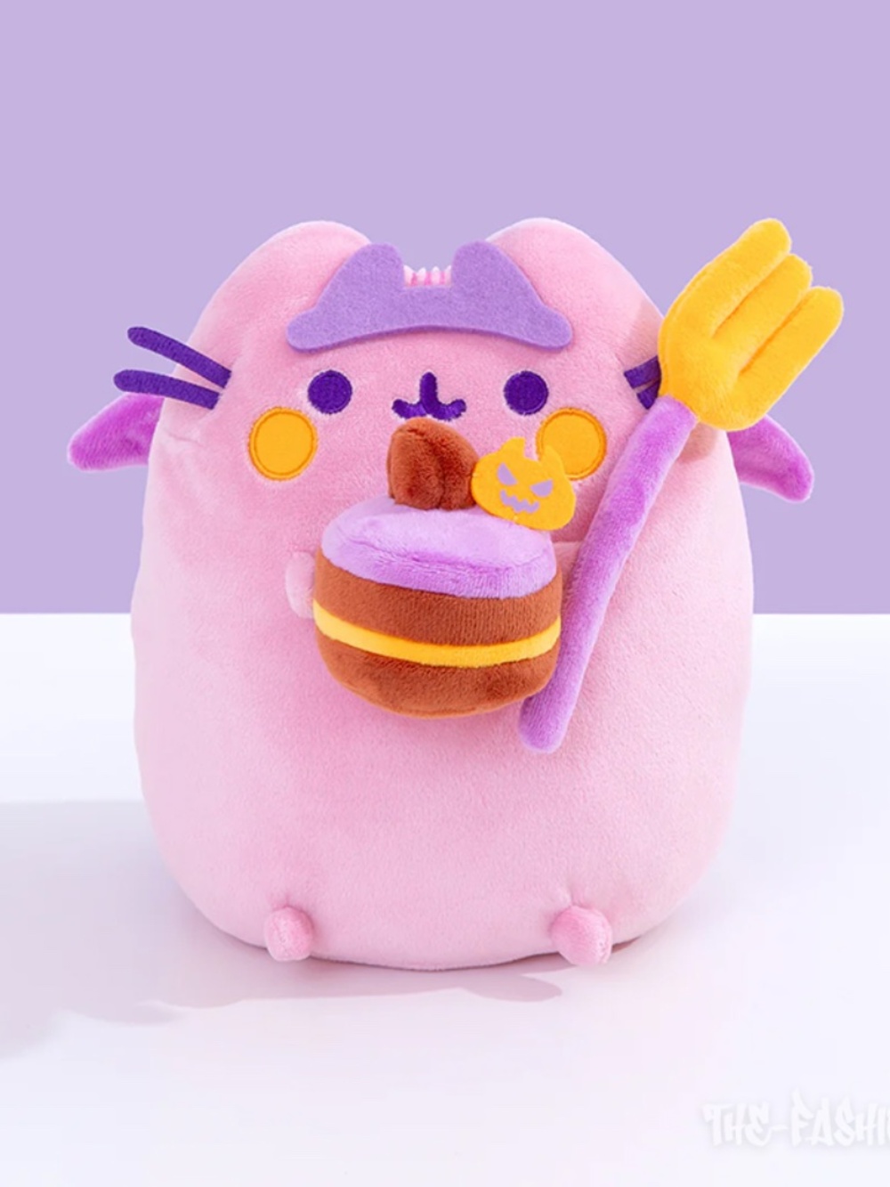 GUND Pusheen Exclusive Halloween Pink Devil's Food Cake Plush Cat Stuffed Doll